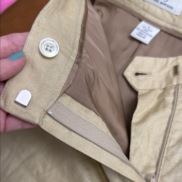 Brooks Brothers Tan/Beige Linen Pants 4 - Picture 5 of 5